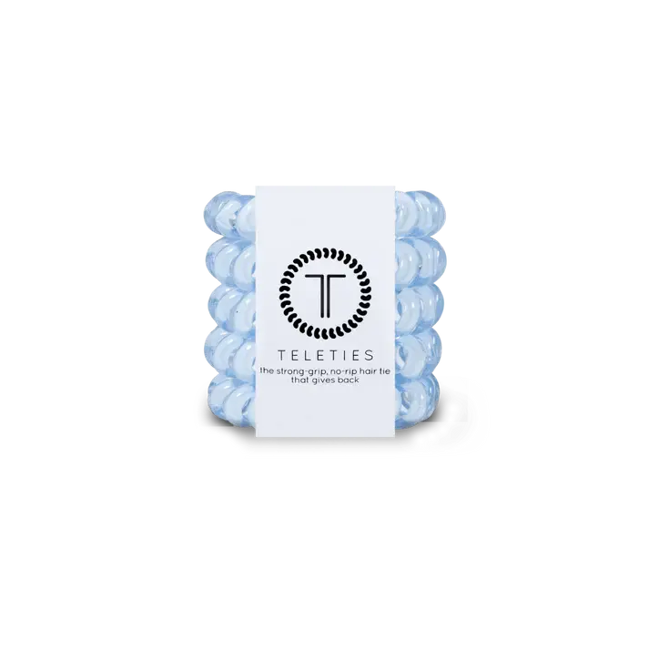 Teleties Tiny - The Strong Grip No Rip Hair Tie That Gives Back - Sized Mini Version