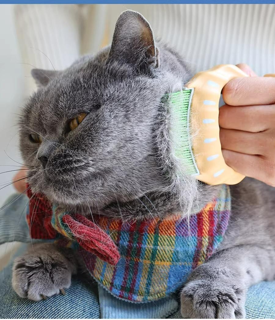 a Gentle, Flexible, Grooming Comb for Pets，Pet Grooming Brush for Dogs, Cats & Rabbits | Effortless Deshedding Tool to Remove Loose Fur