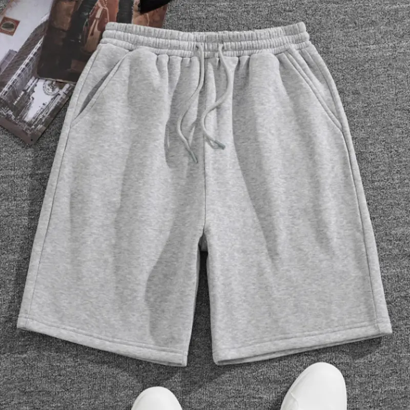 Men's Solid Color Drawstring Waist Shorts, Regular Fit Casual Loungewear Comfy Breathable Everyday Lounge Shorts for Summer, Men's Bottoms for Daily Wear, Menswear
