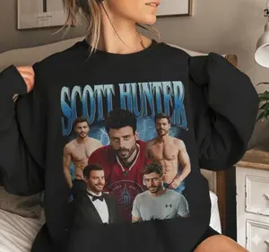 Vintage Scott Hunter Sweatshirt and Shirt Gift For Heated Rival Fan