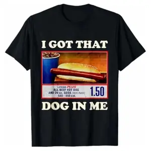 100% Premium Cotton graphic tees I Got That Dog In Me Funny Combo 4th Of July Vintage Meme T-Shirt