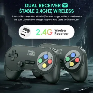 Wired game controller: plug and play with zero latency, supports PC/PS3/Xbox/Switch multi platform, dual vibration feedback+turbo continuous transmission function, ergonomic grip anti slip and sweat proof, long line material free operation, suitable for