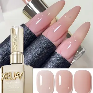 15ML Nail Gel Polish, Semi-Permanent UV LED Gel LED Light Required, Professional & Home Use, DIY Salon Essential, New Xejayi Nude Color, Nail Art
