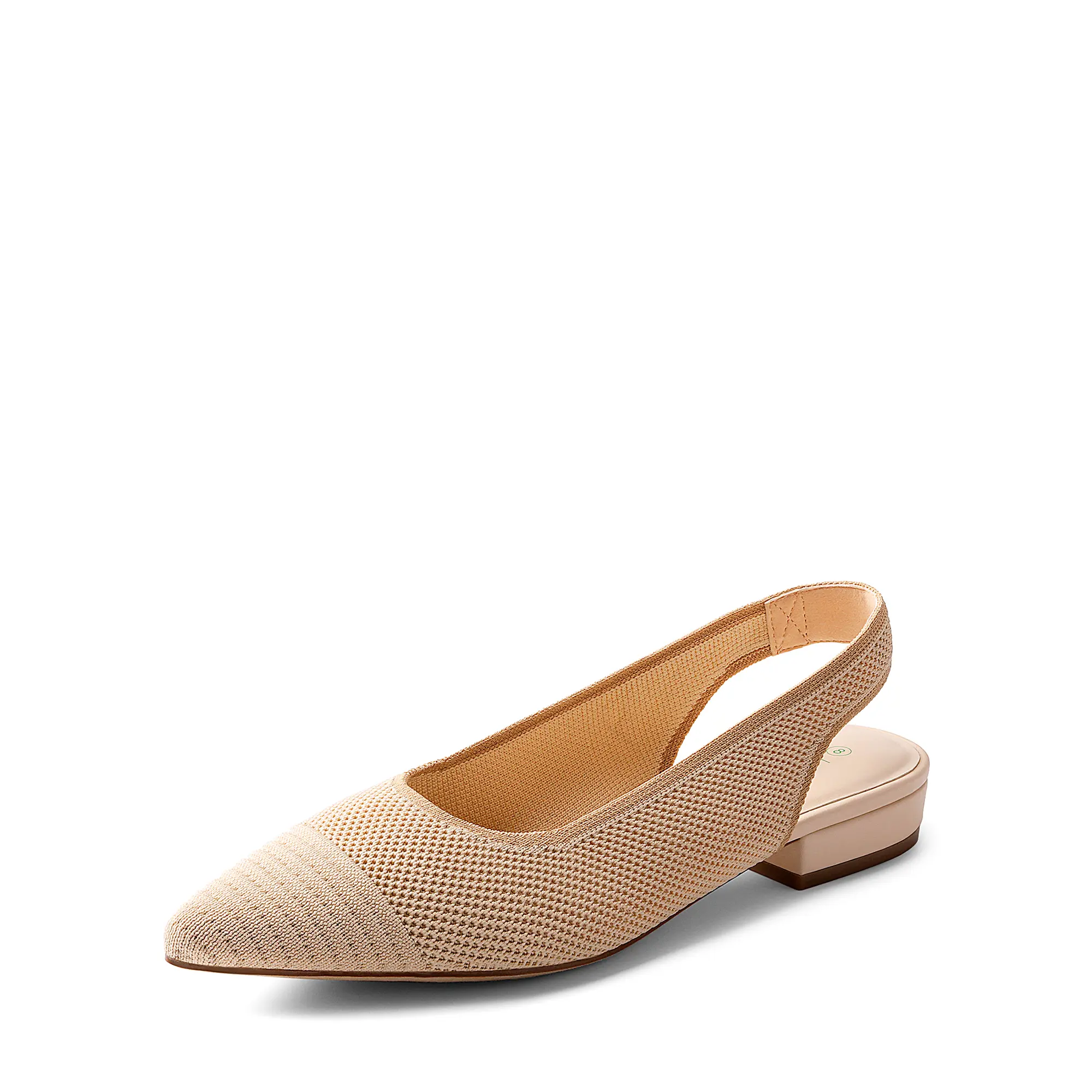 DREAM PAIRS Women's Sustainable Chic Slingback Flats - Breathable, Non-Synthetic, Antislip, Bio-Based, Low-Profile Eco-Friendly Summer Walking Shoes, Breathable Ballet Flats, Non-Synthetic Ballet Flats