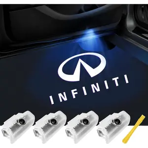 No Fade Car Door Lights Logo Compatible with Infiniti, LED Welcome Lights Accessories Q50 Q60 Q70 G25 G37 QX50/56/60/70/80 M25/35/37/45/56 FX35/37/45/50 EX25/35/37 projector lamp car  logolights aesthetic  car  mods