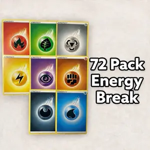 72 Pack Energy Break | #2 18x Destined Rivals 18x Mega Evolution 18x Perfect Order 18x Surging Sparks