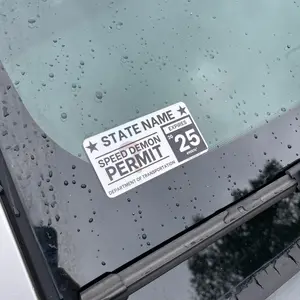 Speed Demon Permit Sticker