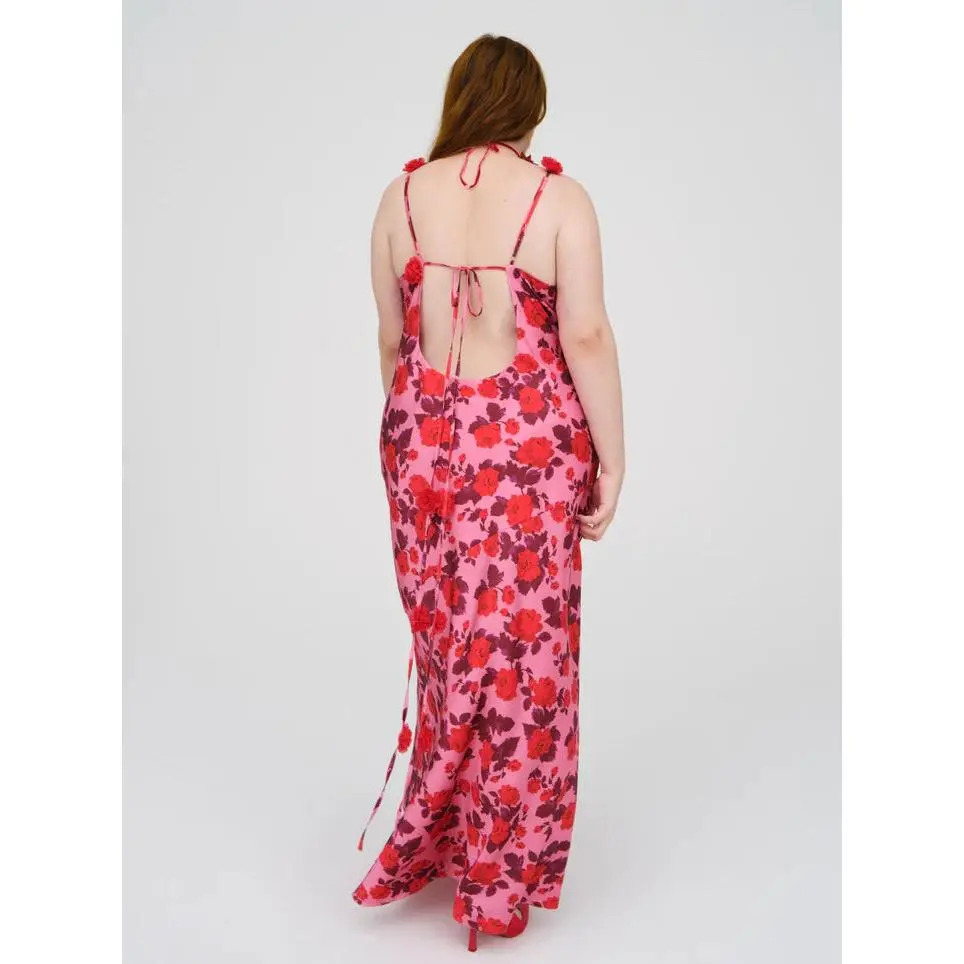 huda pink and orange dress Huda's Pink and Orange Dress Love Island