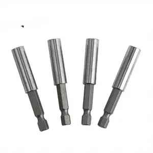 4pcs Magnetic Extension Socket Drill Bit Holder Hex Power Tools, Improve Your Power Tool Efficiency, Screwdriver Bit Holder Quick Release Hex Shank Drill Bit Extender Adapter Set for Screws Nuts Drill, Screwdriver Drill Bits Tool Accessories