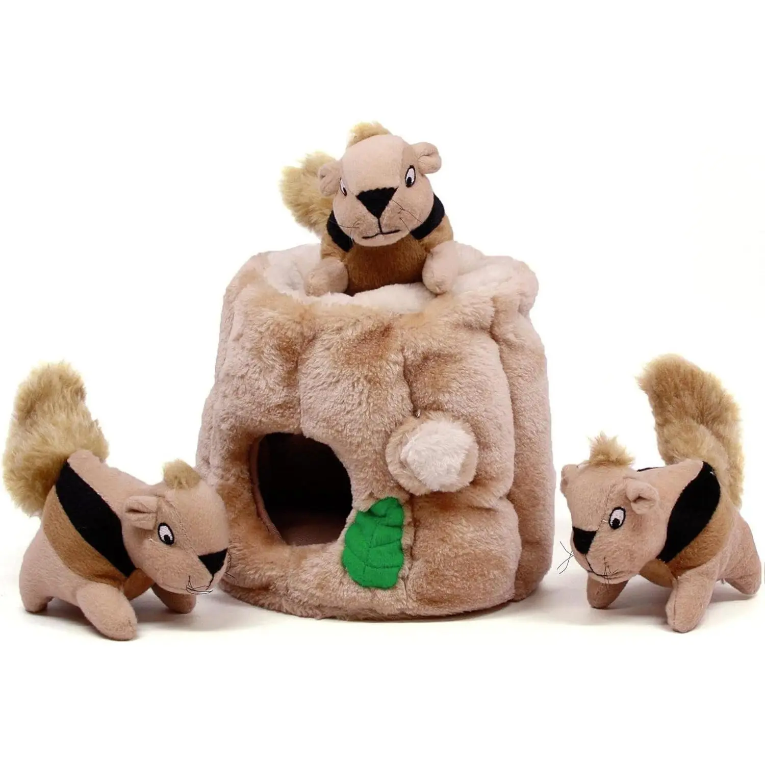 Outward Hound Hide A Squirrel Plush Dog Toy Puzzle, Medium