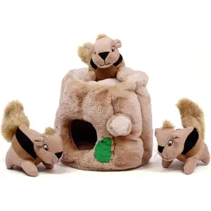 Outward Hound Hide A Squirrel Plush Dog Toy Puzzle, Medium