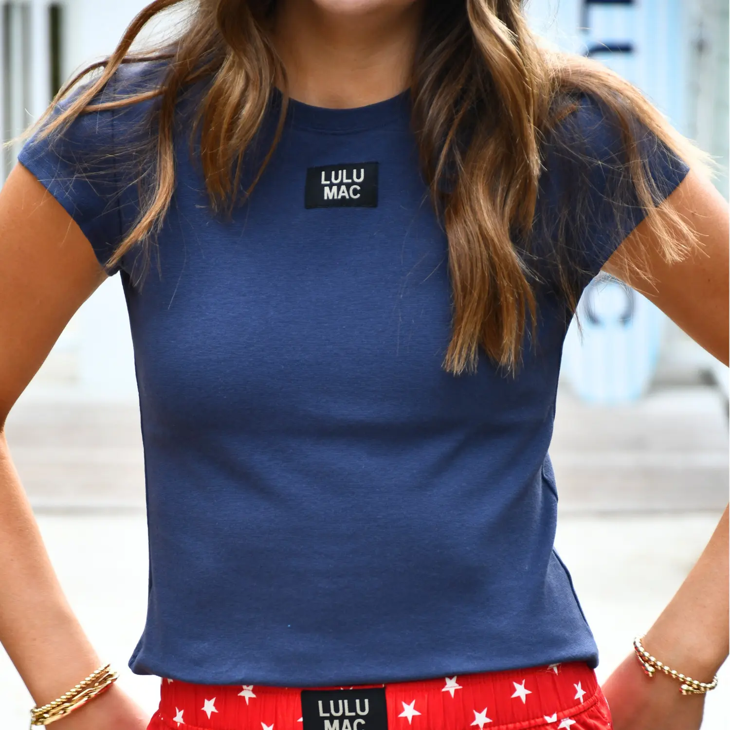 Girlie Girl Originals LM-TP1000 Women's Shortleeve Baby Doll Top - Comfortable, Casual, Essential Everyday Navy T-Shirt