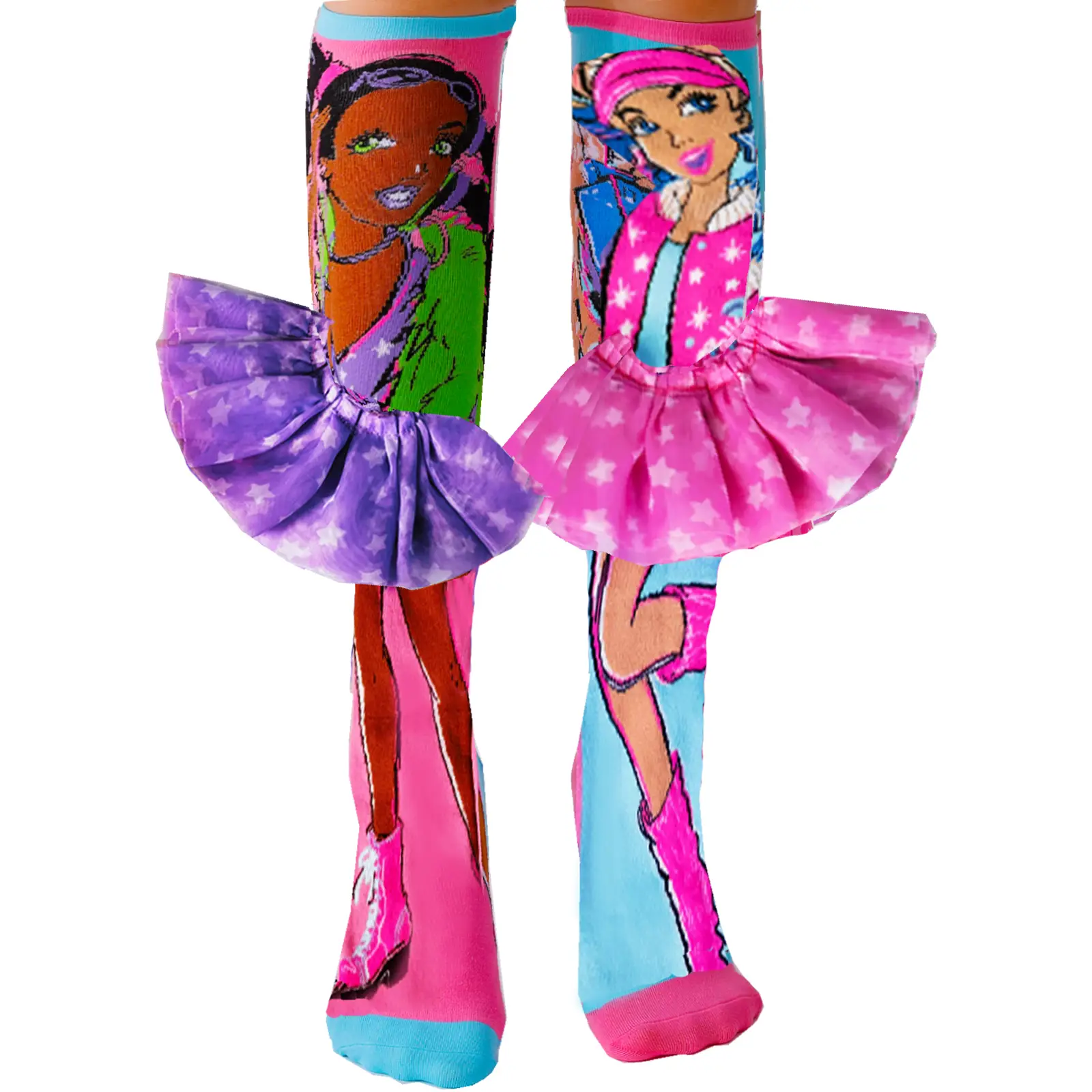 3D Cute Girl Socks Knee length Socks Novelty and Fun Children's Socks Plush Ears Plush ear socks