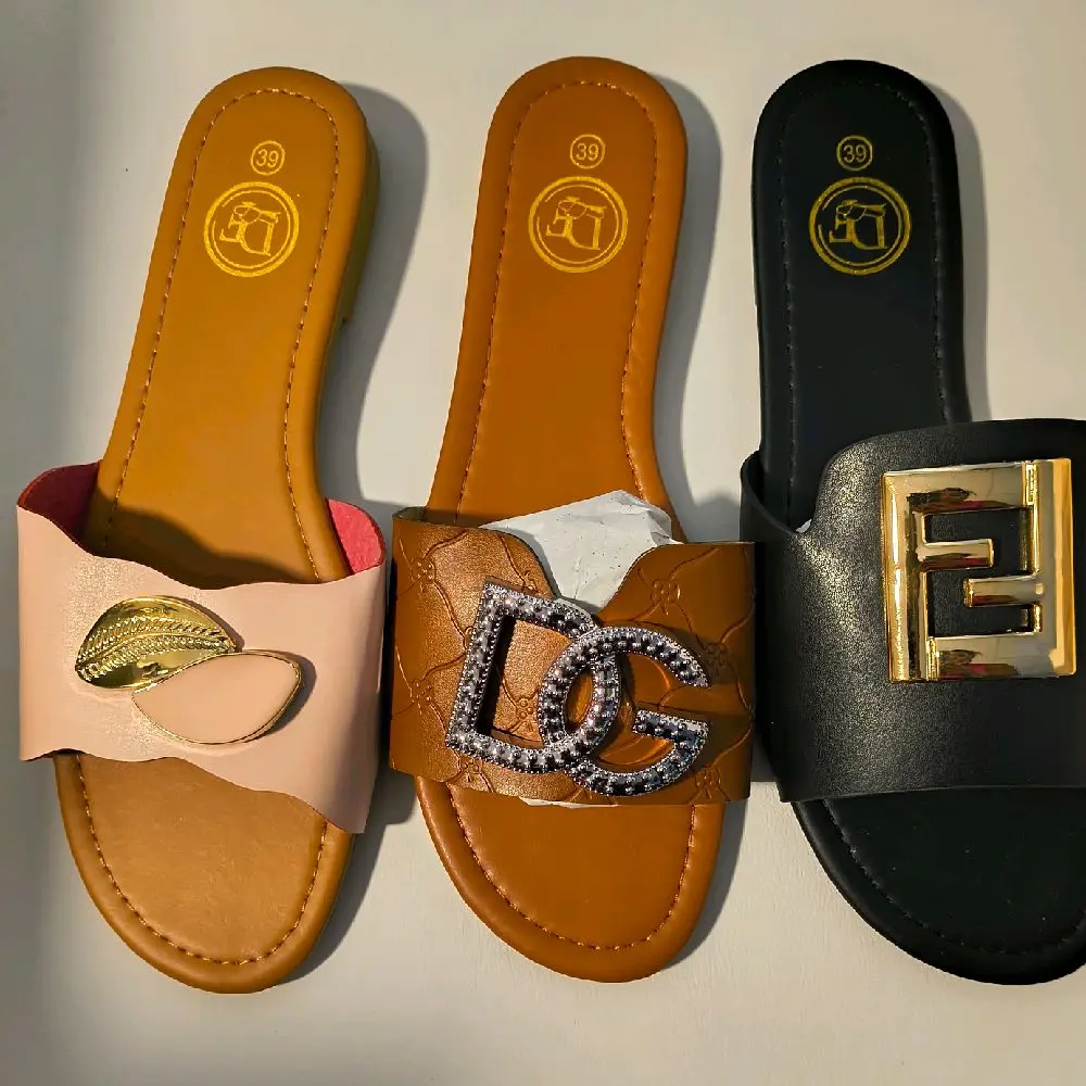 Women's Sandals, Casual Summer Open-Toe Flat Sandals for Daily Wear