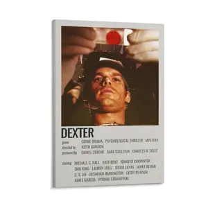 Transform Your Walls with Dexters TV Series-inspired Canvas Paintings—stylish Decor for Any Fan’s Home. Poster Canvas Wall Art For Bedroom Decor Bar Office Room Decor Gift