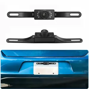 Car Rear View Camera with 8 LEDs Universal Night Vision Backup Parking Image Night Vision Camera with Long Bracket Model, Stronger - for Safe Reversing of Cars, SUVs, RVs, Pickup Trucks.