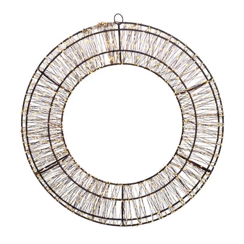 Celebrations 9096186 22 in. LED Warm White Wreath Hanging Decor