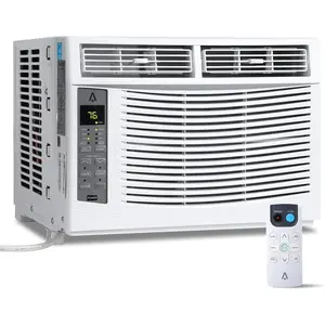 Window Air Conditioner Fast Cooling Energy Saving Window AC Unit with Remote Control Timer Function Easy Install Kit Perfect for Small Bedroom