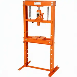 Garvee 12 Ton Hydraulic Shop Press with Stamping Plates - Heavy Duty h-Frame Garage Floor Press for Bending, Straightening, Installing Bearings & u-Joints