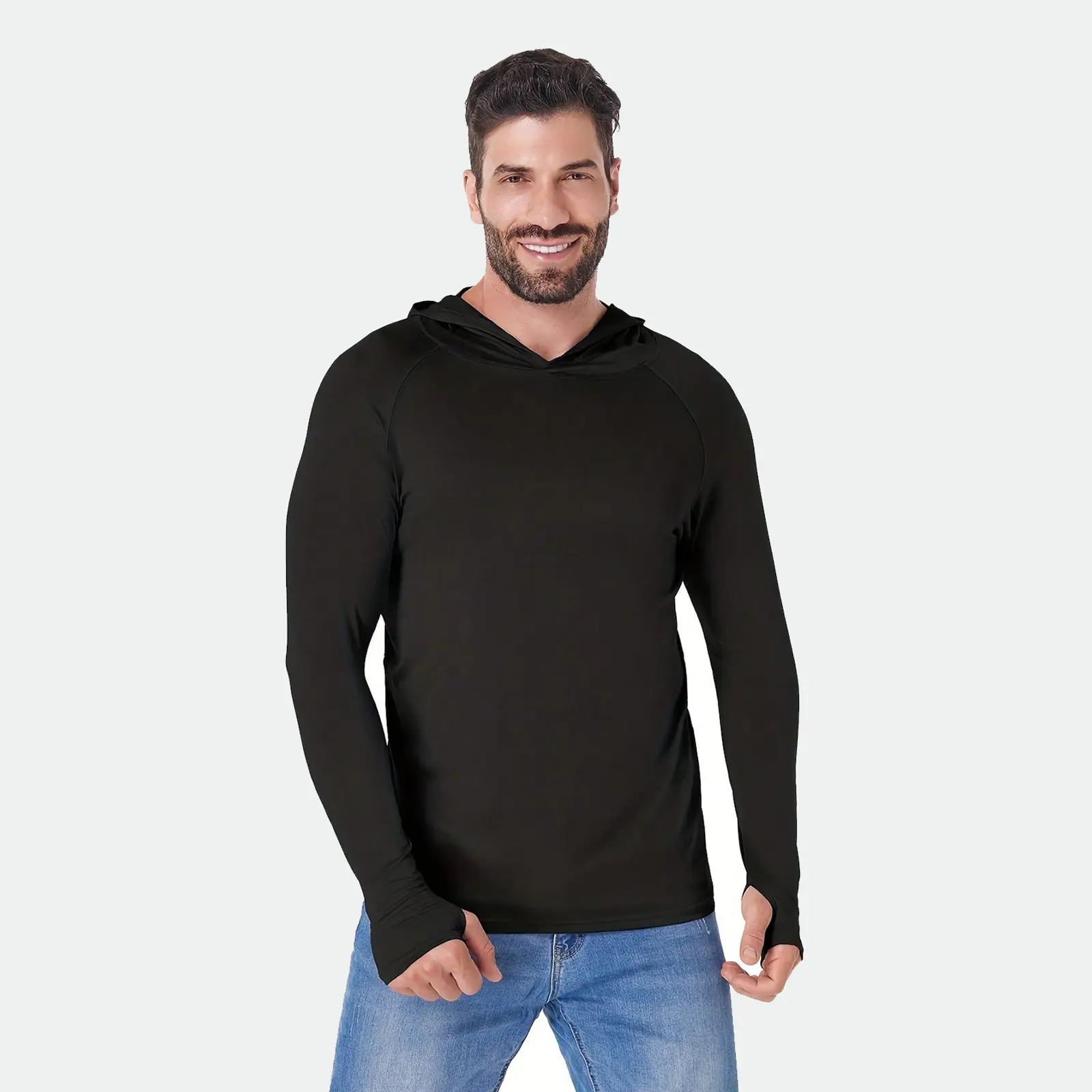 3/5 Pack Men's Dry Fit Athletic Shirt Long Sleeve Fishing Hoodies Workout Tops For Men UPF SPF Sun Protection Lightweight Rash Guards for Workout Running Cycling Gym Fishing Outdoor Sports summerwins