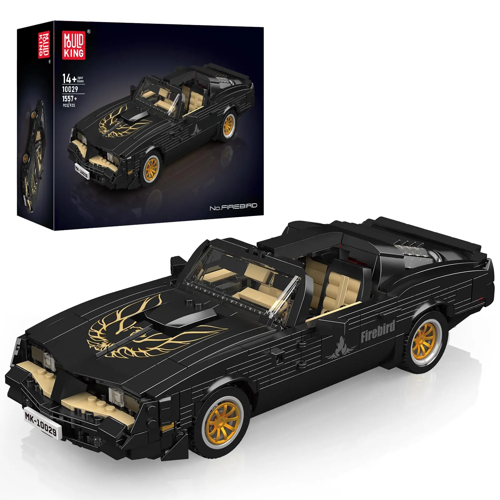 Mould King 10029 Static MOC Blocks Set - Sturdy MOC Collectible Sports Car Building Blocks, 1557-Piece Kit with Bonnet That Opens Up, for Kids and Adults