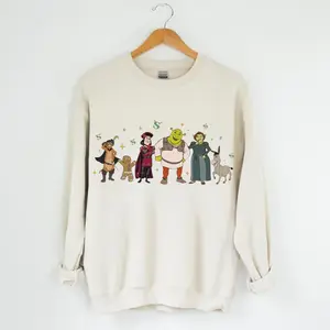 Shrek Sweater, Shrek Family Sweatshirt, Shrek Can't Today I'm Swamped, Fiona and Shrek Crewneck Unisex