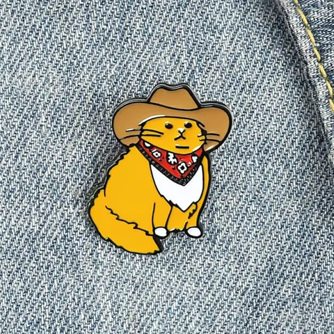 Cute Cat Design Brooch, Fashion Brooch for Women & Men, Alloy Brooch Pin, Enamel Pin Hat Pins Suitable for Backpacks, Jeans, Scarves, Hats Decoration