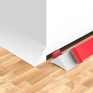 10Ft Quarter Round Trim L-Shaped Bendable  Self-Adhesive Peel and Stick Molding for Floor Edge, Wall Corner, Stairs, Cabinet & Tub, White