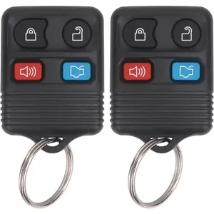 Keyless Entry Remote Key Fob Compatible With Escape,Explorer,Expedition,Focus,Fusion,Mustang,Taurus For CWTWB1U345, 4 Button (Pack of 2)