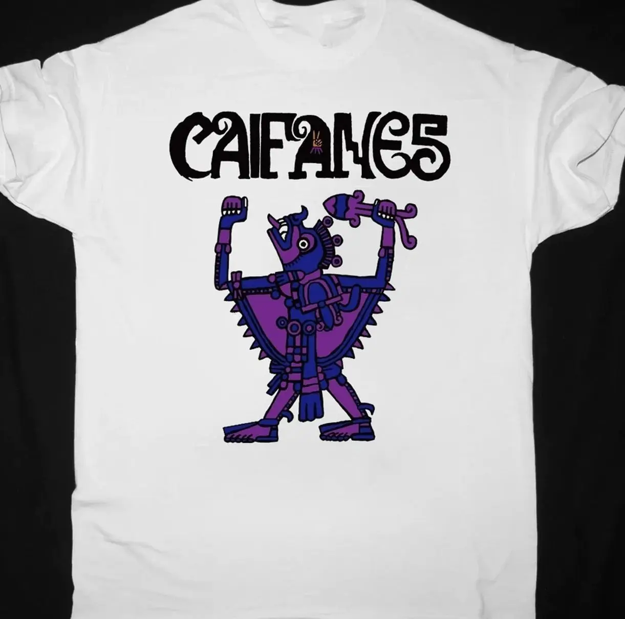 Caifanes Band 2026 Logo T Shirt White Full Size S-5XL OM2150 G