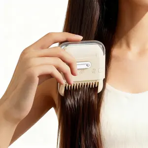 3-in-1 Multifunctional Hair Trimmer Comb, Household Bangs & Split Ends Cutter, Hair Styling Tool for Girls & Kids. Equipped with hair shear, bangs trimmer, thinning scissors and comb blade. Battery-free mini hair cutting tool