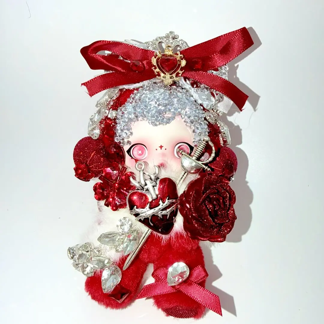 Secret*Symphony of Wishes - Skull Panda Winter Symphony Handmade Diamond Plush Doll
