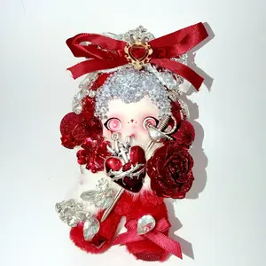 Secret*Symphony of Wishes - Skull Panda Winter Symphony Handmade Diamond Plush Doll