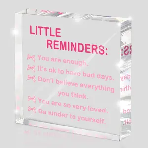 Pink Bow Decoration Desk Ornaments, Suitable For Bedrooms, Bathrooms And Other Rooms Of The Inspirational Employee Appreciation , Desktop Reminder 4 * 4 Inches