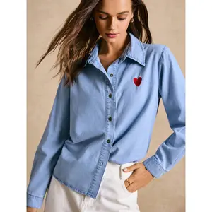 2026 Spring/Summer Women's Embroidered Denim Jacket