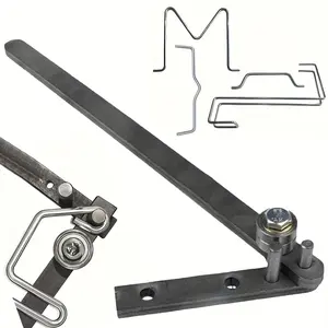 Mini desktop manual pipe bending tool-1/4 "pipe bending tool, with adjustable lever, hand-held steel bar bender, desktop workbench pipe bending tool, suitable for 1/4" pipe bending.