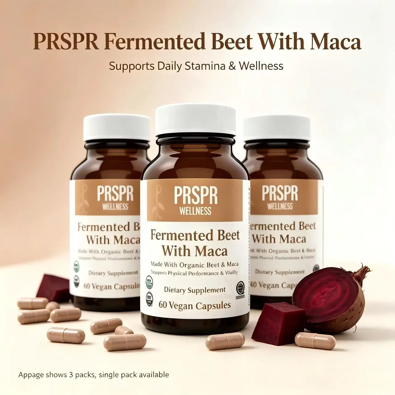 PRSPS Wellness Magnesium Glycinate 400mg, 90 ct (30 servings) - Dietary Supplement for Metabolism, Stress Relief, and Essential Nutrient Utilization high absorption