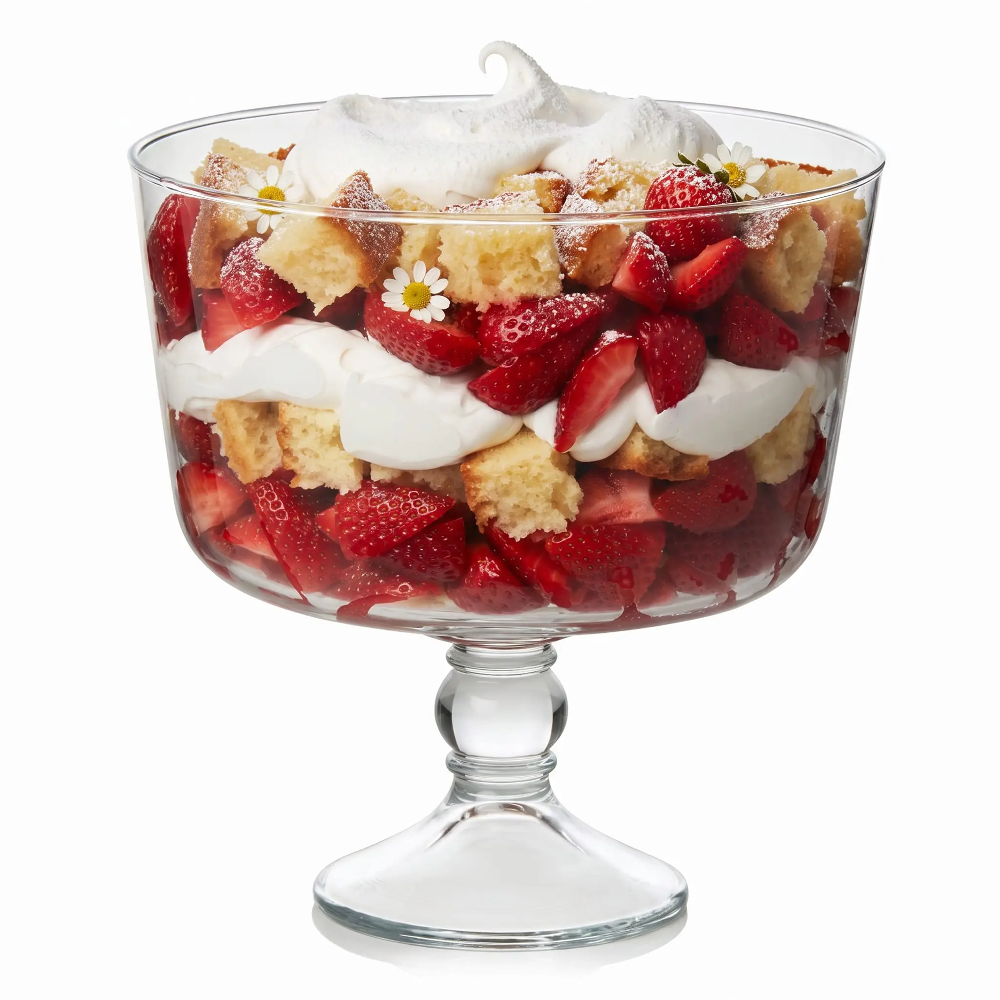 Libbey Selene Glass Footed Trifle Bowl, Artisan Inspired, Classic Clear Glass Bowl with Pedestal, Trifle Dish for Layered Desserts, Fruit and Salads
