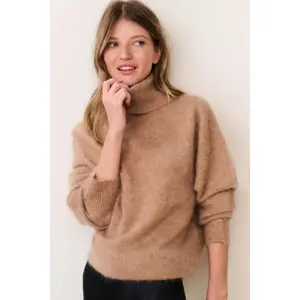 Love Shack Fancy Nia Cashmere Turtleneck