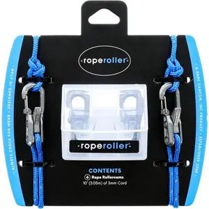 Rope Tightening Tool & Tensioner 6-Pack with Rollercam Technology – Heavy-Duty Tie Down for Outdoors, Tarps, Boating & Camping Gear – Includes Reflective Cord & Carry Case