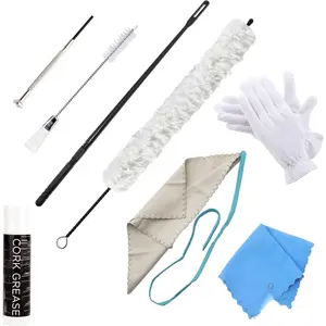 Flute Care Kit - Complete Set Including Brush, Swab, Rod, , , Gloves & Cloth