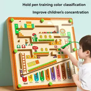Children's Magnetic Maze Walking Ball, Board Game for Concentration Training. Entrenamiento para la Concentración y educación para niños