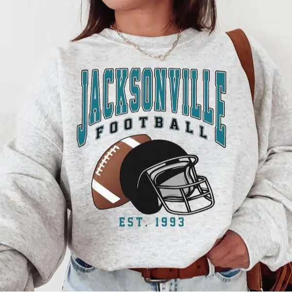 Vintage Jacksonville Football Crewneck Sweatshirt, Jaguars Football Shirt, T-Shirt, Youth Shirt