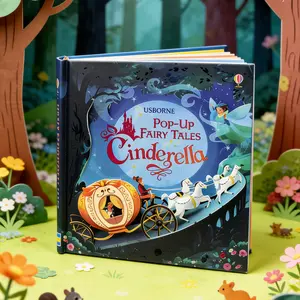 Cinderella Pop-Up Book, Interactive Fairy Tale Storybook, Engaging Literature, Perfect Gift for Kids