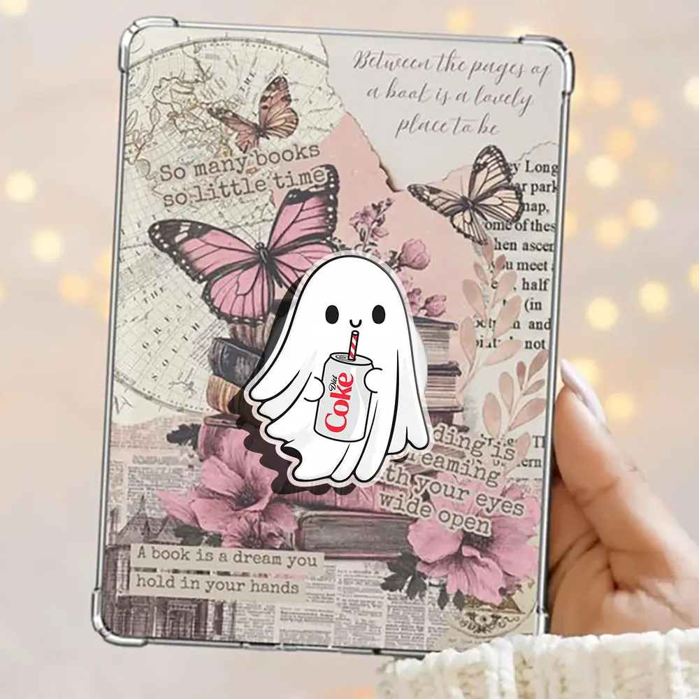 Ghost With Diet Coke Kindle Grip Books Bookish Magnetic Kindle Grip Book Lover Kindle Accessories Phone Holder PopSocket Phone Grip Magnetic Pop Socket Phone Grip