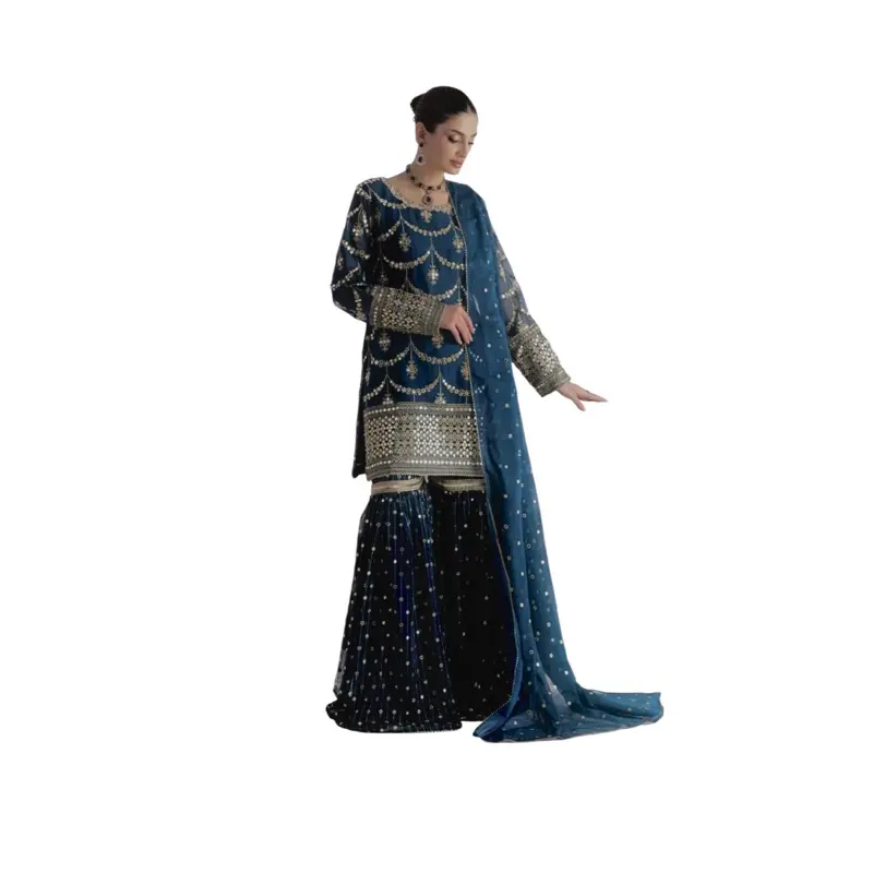 Womenswear New Launch Heavy-Work Garara Set, Ideal for Special Occasions Elegance