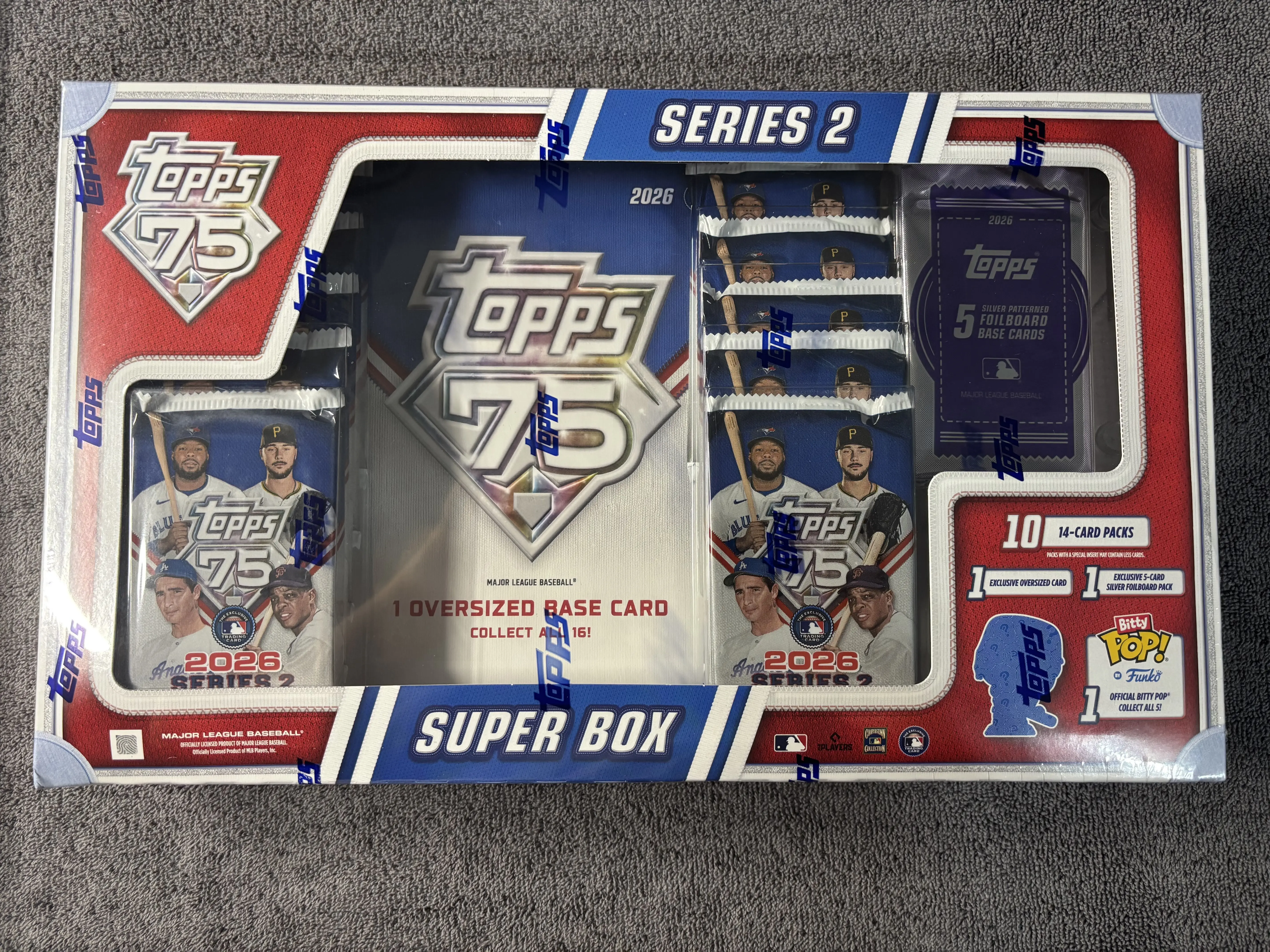 2026 Topps Series 2 Baseball Super Box, Collectibles Trading Card Box for Enthusiasts