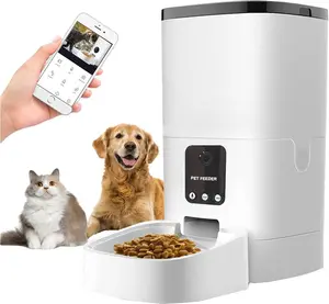 6L Automatic Pet Feeder for Cats and Dogs with1080P Camera, App and Scheduling