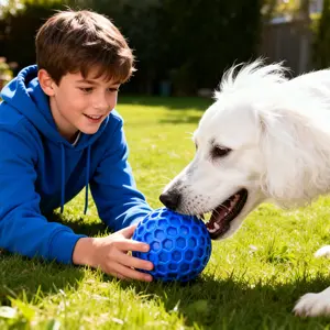 Beehive Sound Ball Pet Toy, Durable Soft Rubber Material, Easy Clean Throw Ball, 2 Pack, Bite-Resistant, Model Xinghao Cy102301