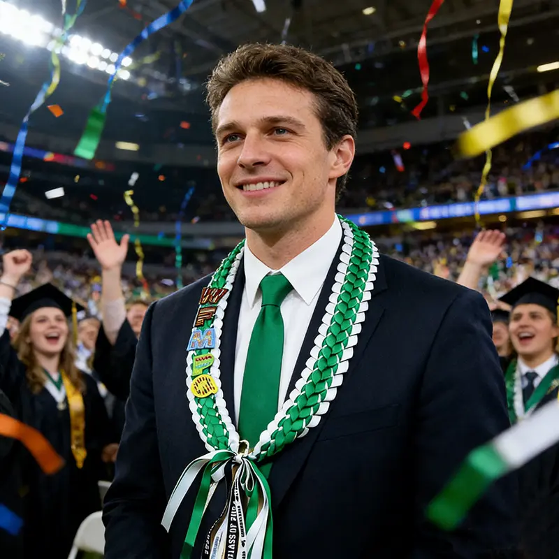 Graduation Birthday Holiday Celebration Garland Ribbon Handmade DIY Ribbon Graduation Birthday Holiday Celebration Garland Ribbon Handmade DIY Ribbon